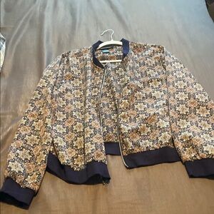 Floral Patterned Women's Jacket